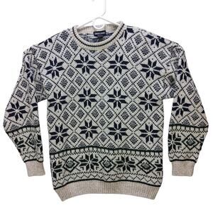 Mens Vintage jantzen crewneck sweater Nordic size L Large 100% cotton